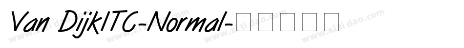 Van DijkITC-Normal字体转换